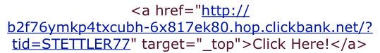 ClickBank HTML code